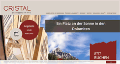 Desktop Screenshot of hotelcristal.com